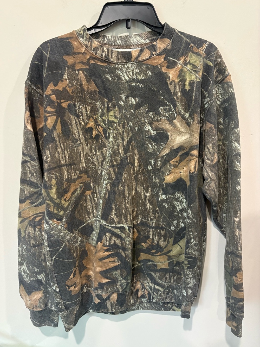 Mossy Oak  Fieldstaff Camo Crewneck Sweatshirt y2k/90s
